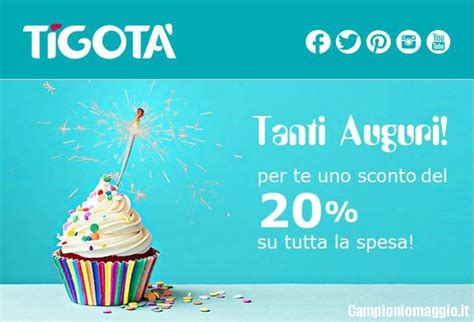 tessera tigotà sconto compleanno